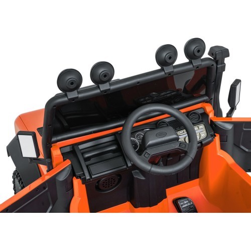 Elektromobilis Land Rover Defender 110 SVX Concept, oranžinis