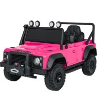 Land Rover Defender 110 SVX Concept elektromobilis vaikams, rožinis