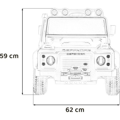 Land Rover Defender 110 SVX Concept elektromobilis vaikams, rožinis