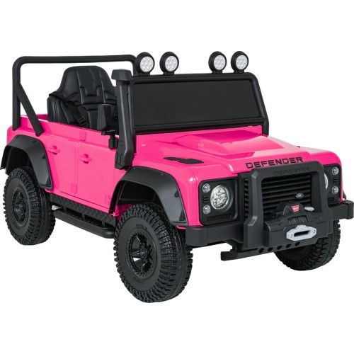 Land Rover Defender 110 SVX Concept elektromobilis vaikams, rožinis