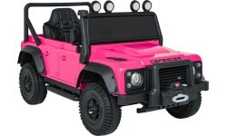 Land Rover Defender 110 SVX Concept elektromobilis vaikams, rožinis