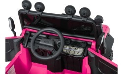 Land Rover Defender 110 SVX Concept elektromobilis vaikams, rožinis