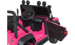 Land Rover Defender 110 SVX Concept elektromobilis vaikams, rožinis