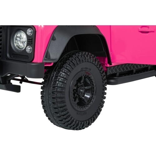 Land Rover Defender 110 SVX Concept elektromobilis vaikams, rožinis