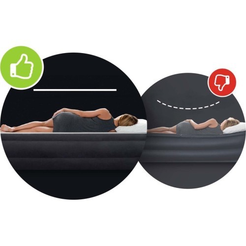 Inflatable sleeping mattress 203x152 cm two-person bed INTEX 64143