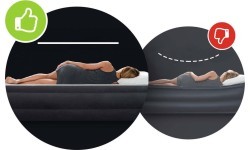 Inflatable sleeping mattress 203x152 cm two-person bed INTEX 64143