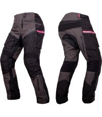 Women’s Motorcycle Pants W-TEC Barbata - Black-grey-pink