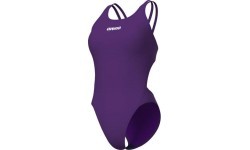Moteriškas maudymosi kostiumėlis Tech Multi Solid Plum-White 32 - 901