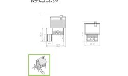 EXIT Fantasia 300 wooden playhouse - natural