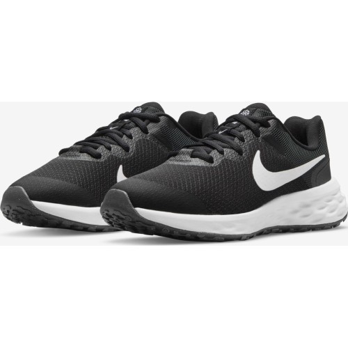 Nike Avalynė Paaugliams Revolution 6 Nn Black White DD1096 003