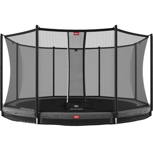 BERG Favorit InGround 380 pilkas + apsauginis tinklas Comfort