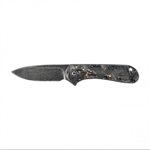Sudedamas peilis Civivi Elementum C907C-DS1 shredded carbon fiber / golden black