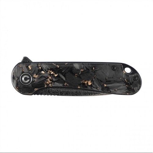 Nóż składany Civivi Elementum C907C-DS1 shredded carbon fiber / golden  black