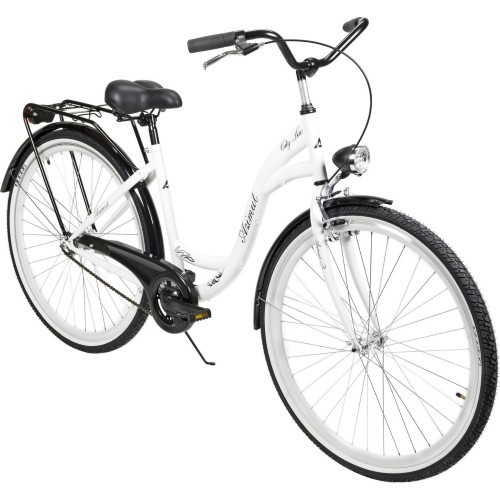 Dviratis AZIMUT City Lux 28" 2025 white-black