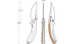 Folding Knife Ruike P155-W, Sand