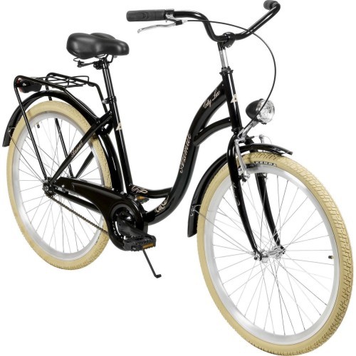 Велосипед AZIMUT City Lux 26" 2025 black-cream