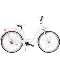 AZIMUT City Lux 26" 2025 Bicycle White-Pink