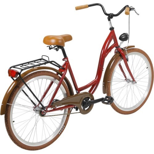 Bicycle AZIMUT City Lux 26" 2025 Burgundy-Brown