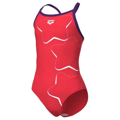 Купальник G Star Graphic Lightdrop Back, ярко-коралловый/сливовый, 10-11 - 909