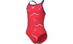 Купальник G Star Graphic Lightdrop Back, ярко-коралловый/сливовый, 10-11 - 909