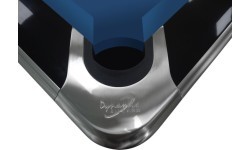 Бильярдный стол Dynamic IV, Pool, глянцевый чёрный, 9 футов, Simonis 760 сине-зелёный