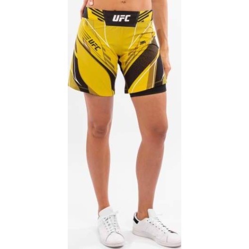 UFC Venum Authentic Fight Night Women's Shorts - Long Fit - Yellow