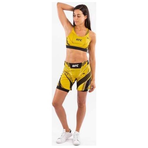 UFC Venum Authentic Fight Night moteriški šortai – Long Fit – geltoni