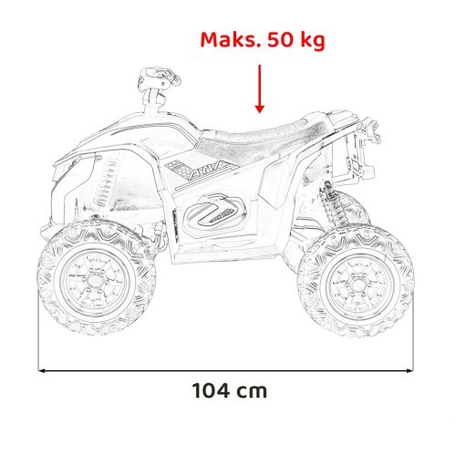 Quad Fast Wheel Vehicle Red