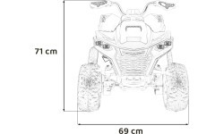 Elektrinis keturratis Fast Wheel, mėlynas