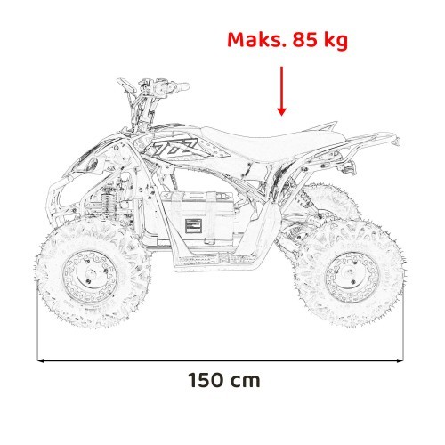 Quad Vehicle DESERT STORM LIFT Red