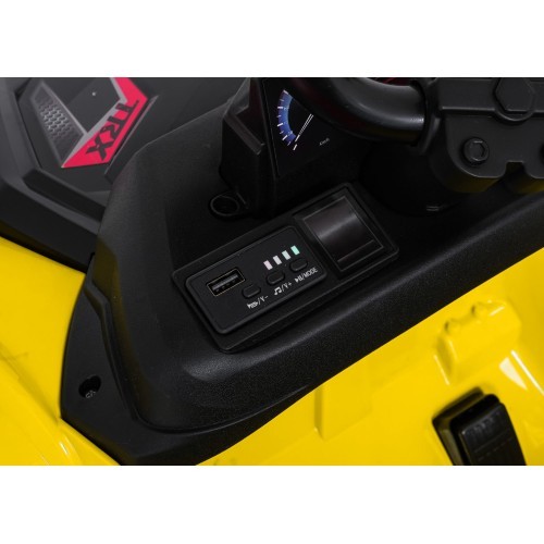 Keturratis Quad Sport TX ATV, geltonas