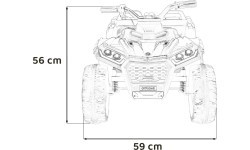 Elektrinis keturratis Sport TX ATV, rožinis