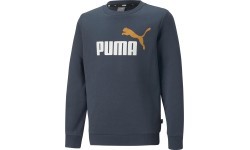 Puma Junior Sweatshirt Ess + 2 Col Big Logo Navy 586986 16