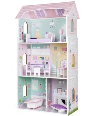 Деревянный кукольный домик Ecotoys Blueberry Residence