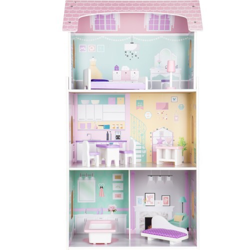 Wooden Dollhouse Ecotoys Blueberry Residence