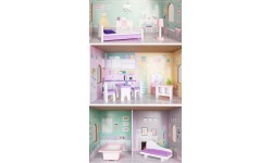 Деревянный кукольный домик Ecotoys Blueberry Residence