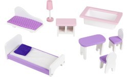 Деревянный кукольный домик Ecotoys Blueberry Residence