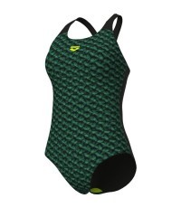 Женский купальник Monogram Control Pro Low B, тёмно-зелёный/чёрный, 38 - 660