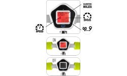 Folding Scooter Skids Control w/ Speedometer