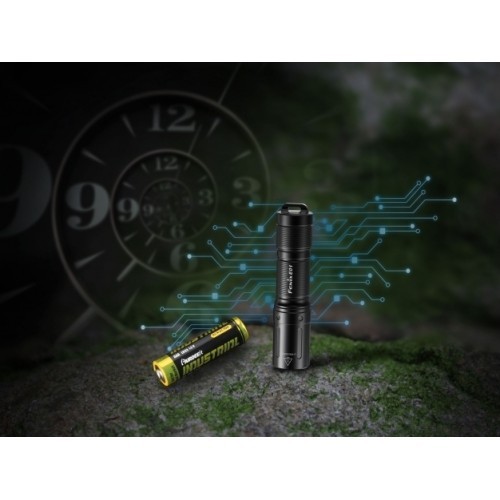 LED žibintuvėlis Fenix E01 V2.0, juodas