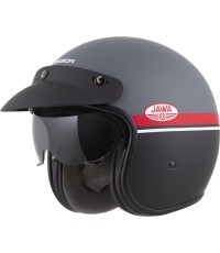 Motociklo šalmas Cassida Oxygen Jawa OHC 2.0 matinis pilkas/raudonas/juodas/baltas
