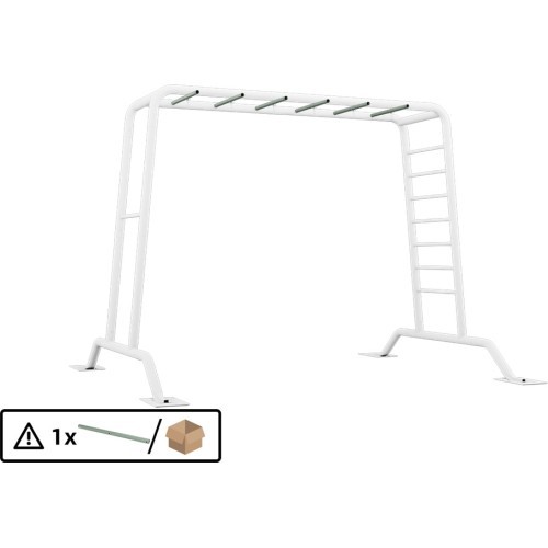 PlayBase Green - Monkey Bar, Square hole for Swing Knob