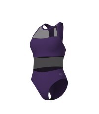 Купальник W Mesh Panels Vent Back, dark plum, 38 - 900