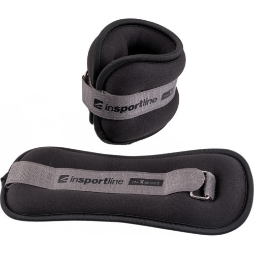 Ankle/Wrist Weights inSPORTline ON-X Neoprener 2 x 2 kg - Black