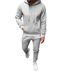 J.Style Men's Fleece Tracksuit Grey 68C10381-2