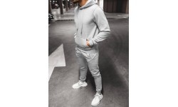 J.Style Men's Fleece Tracksuit Grey 68C10381-2