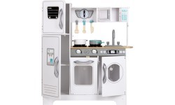 Medinė virtuvėlė XXL su skalbimo mašina Ecotoys