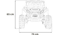 Elektromobilis Buggy UTV 2000M Racing, baltas