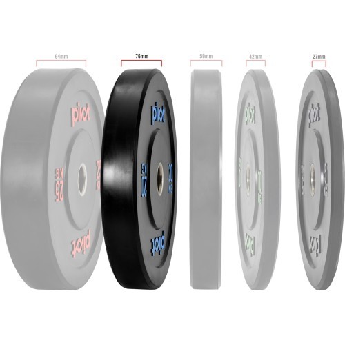 Pivot Fitness Pro Training Bumper Plates 20 kg svarių komplektas