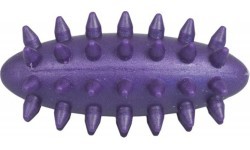 JAKOBS Massage egg with spikes hedgehog small 7 cm purple